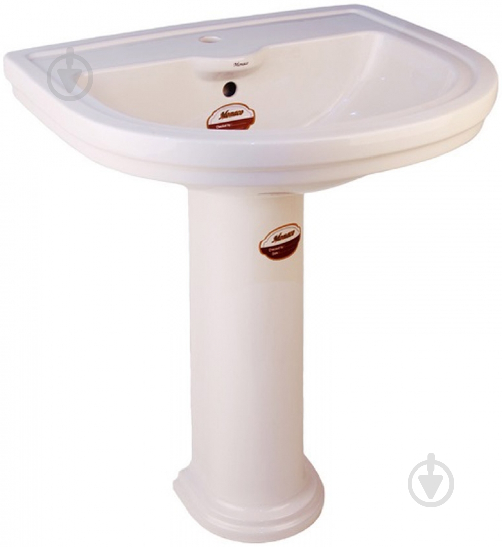 Умывальник Monaco Vi3 Ivory c пьедесталом - фото 1