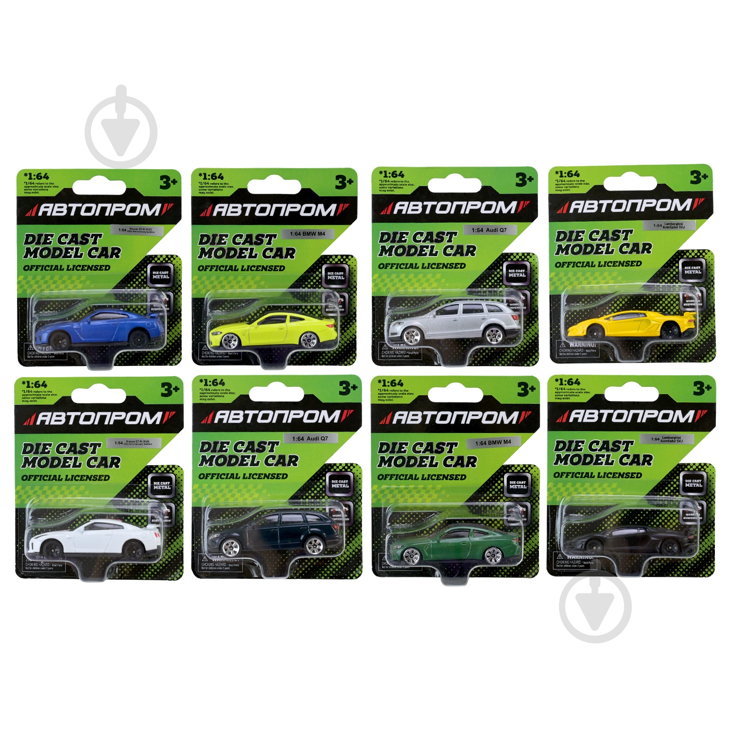 ᐉ Автомодель Автопром 1:64 микс моделей AP6402 • Купить в Киеве