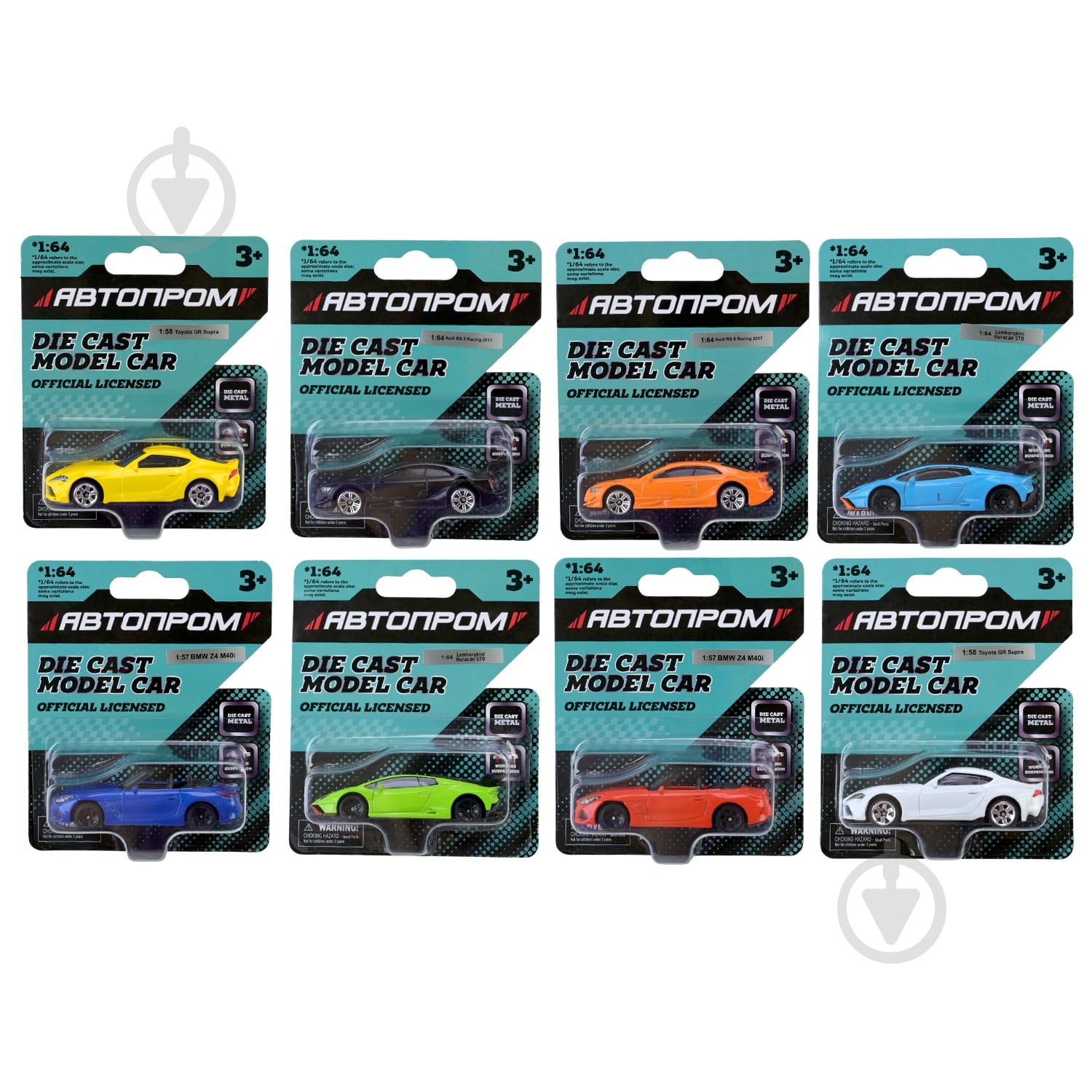 Автомодель Автопром 1:64 микс моделей AP6403 - фото 2