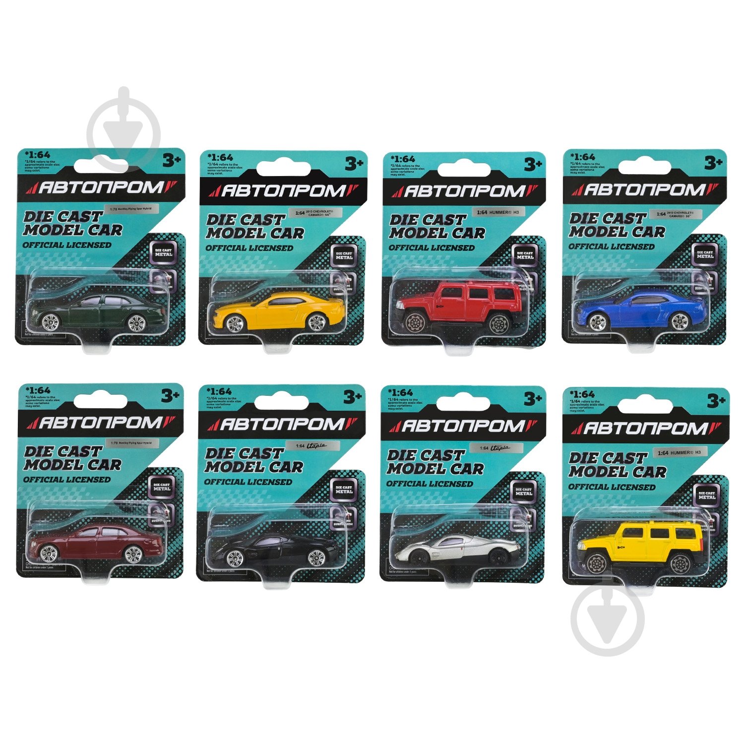 Автомодель Автопром 1:64 микс моделей AP6406 - фото 2 Автомодель Автопром 1:64 микс моделей AP6406 - фото 2