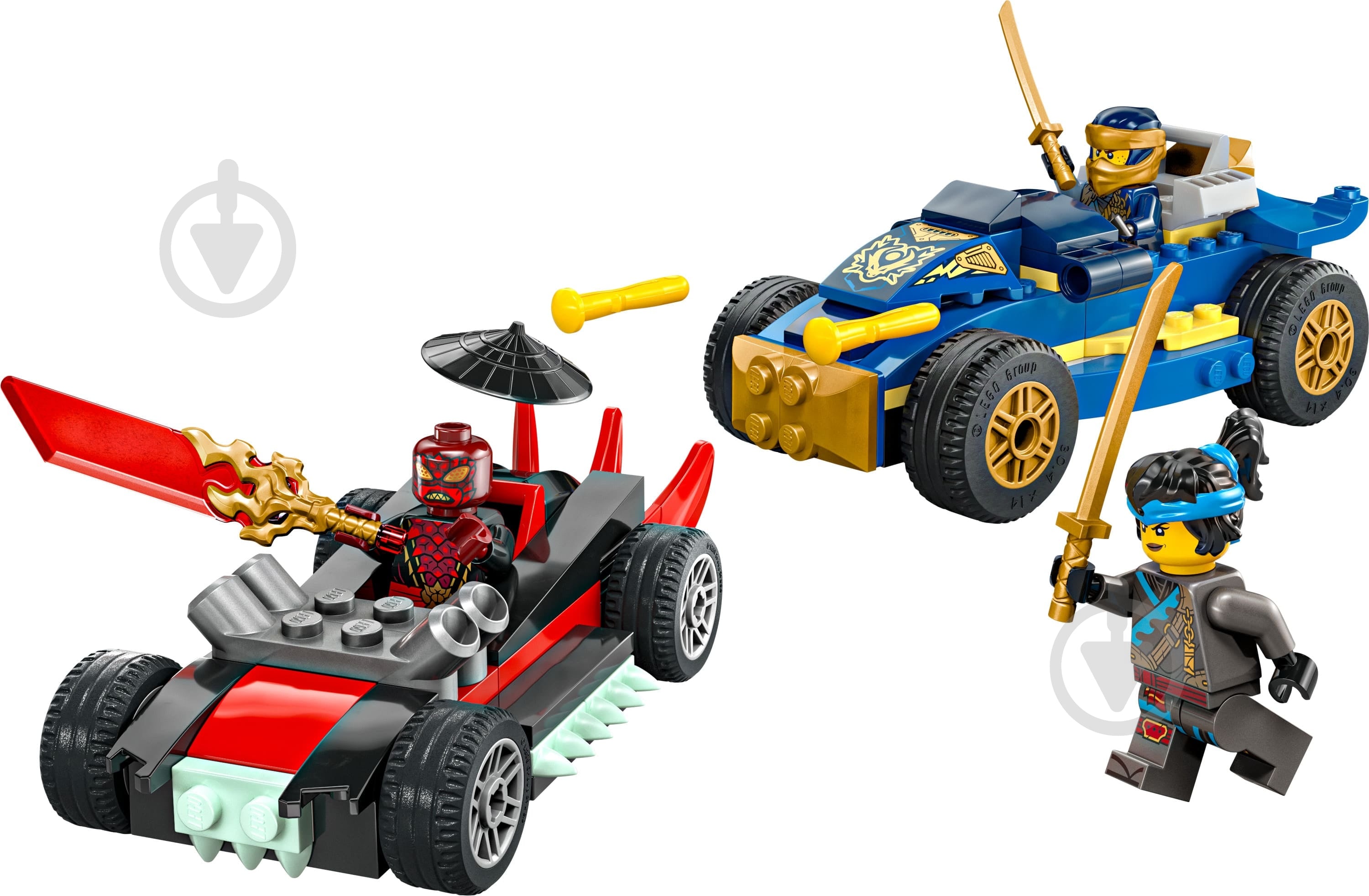 ᐉ Конструктор LEGO NINJAGO Разбойник против Дрикса: Дуэль гонки