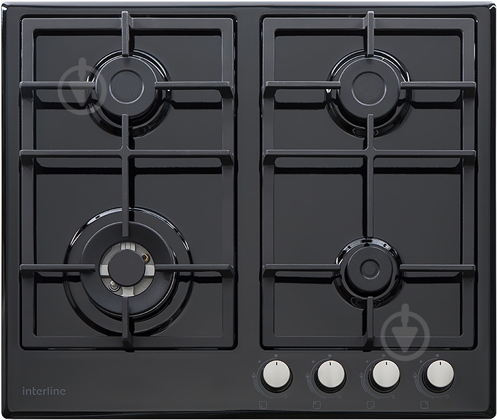 Варильна поверхня газова Interline TS 6401 BK - фото 1