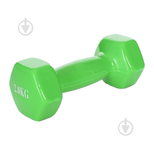 Гантель M 0290-GR 2 кг зеленый - фото 1