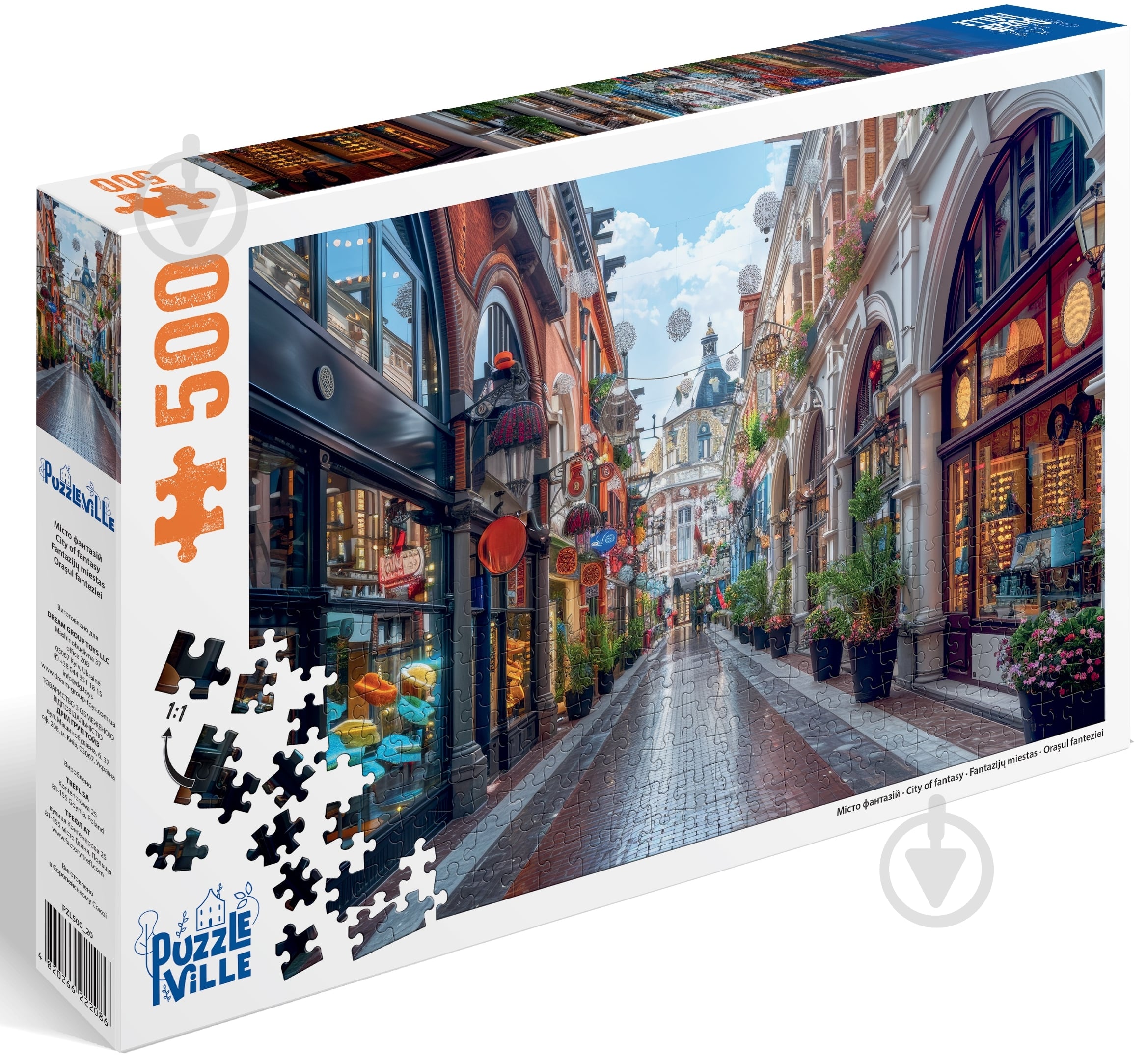 ᐉ Пазл PUZZLEVILLE Город фантазий 500 элементов PZL500_20