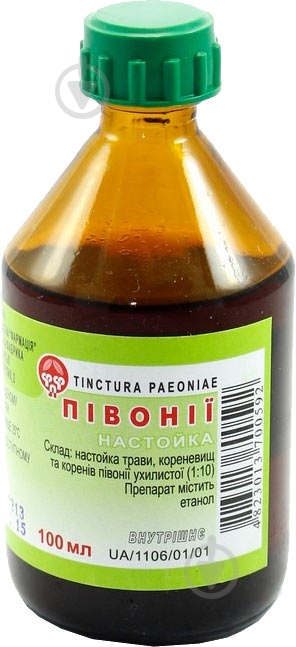 Пион в стекл. флак. настойка 100 мл - фото 1