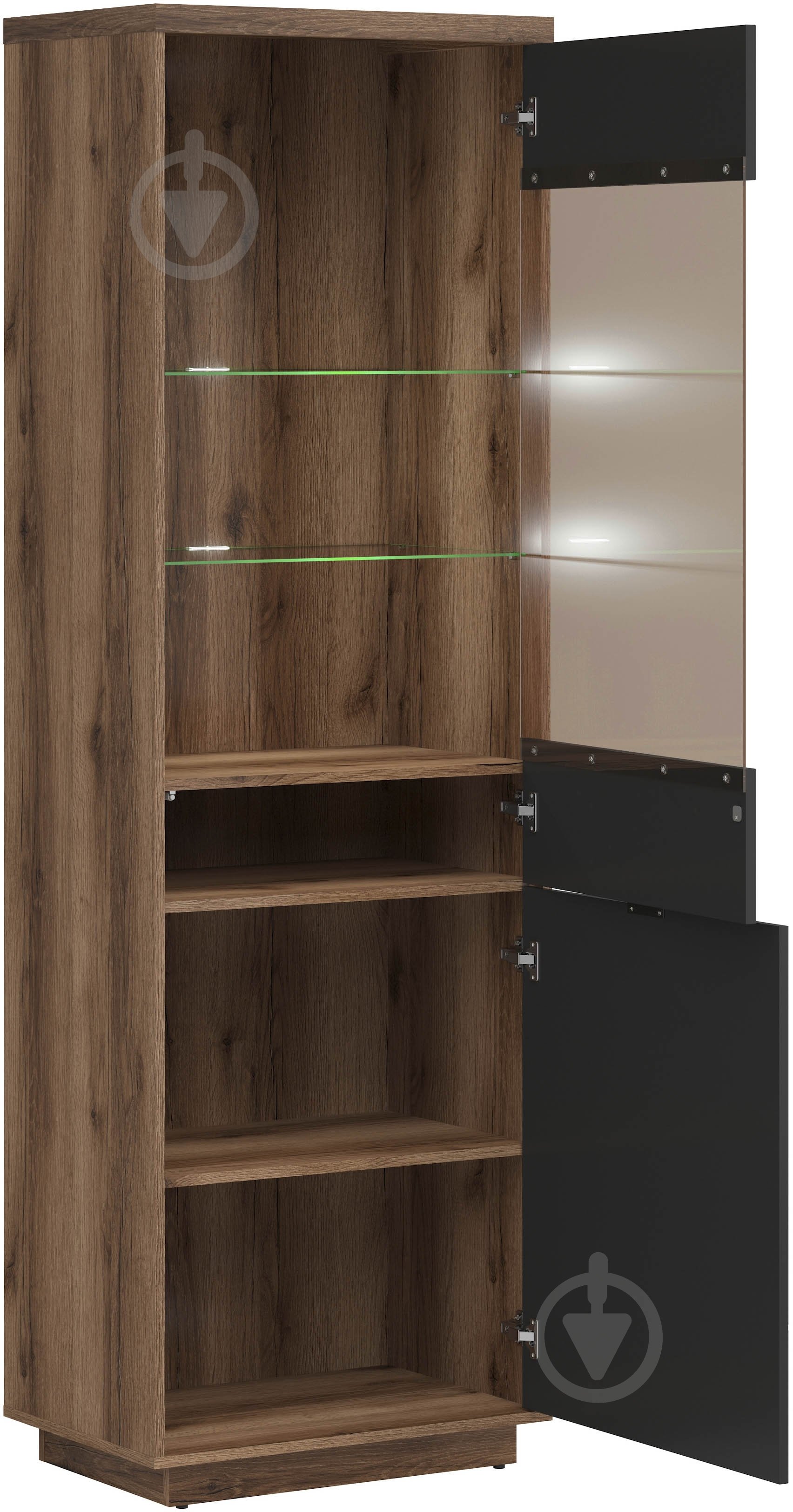 Витрина BRW Forn 2005х640х425 мм дуб делано/ черный матовый (S471-REG1D1W-DDC/CAM) - фото 3