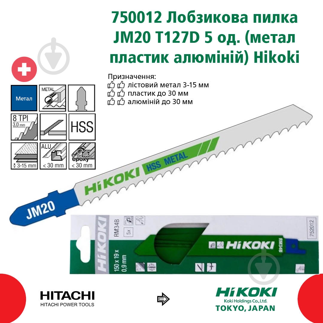 Пилочка для электролобзика JM20 T127D 5 шт. 750012 - фото 2 Пилочка для электролобзика JM20 T127D 5 шт. 750012 - фото 2