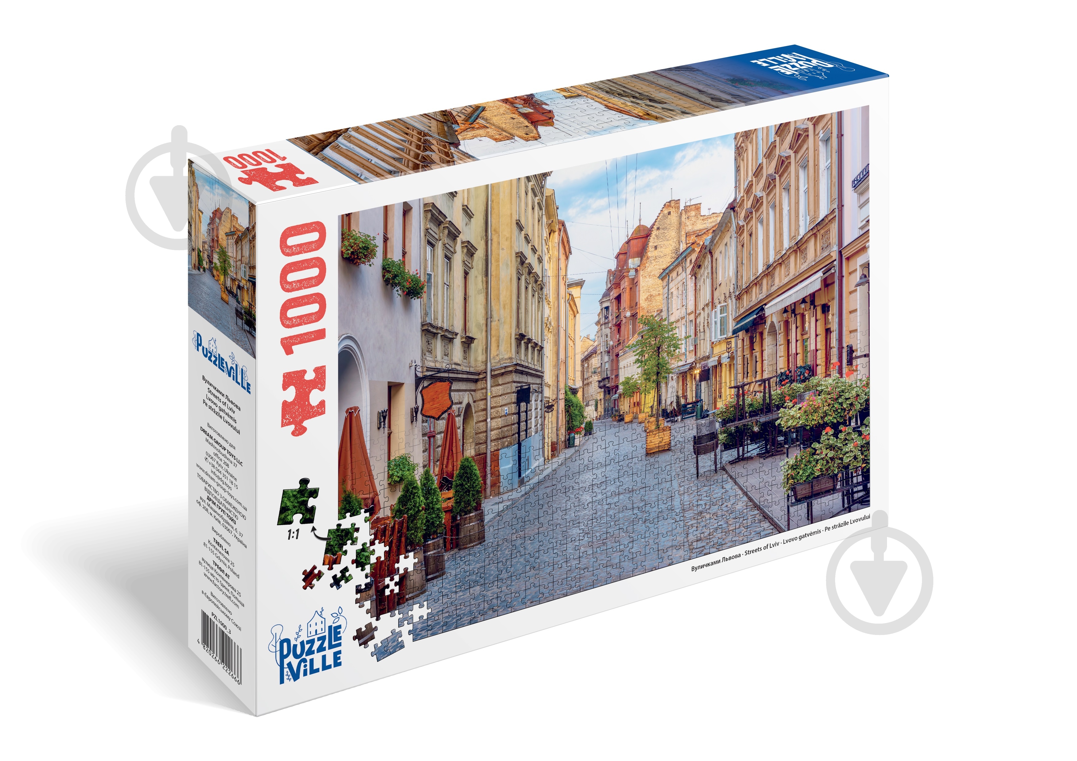 ᐉ Пазл PUZZLEVILLE Вуличками Львова 1000 елементів PZL1000_3