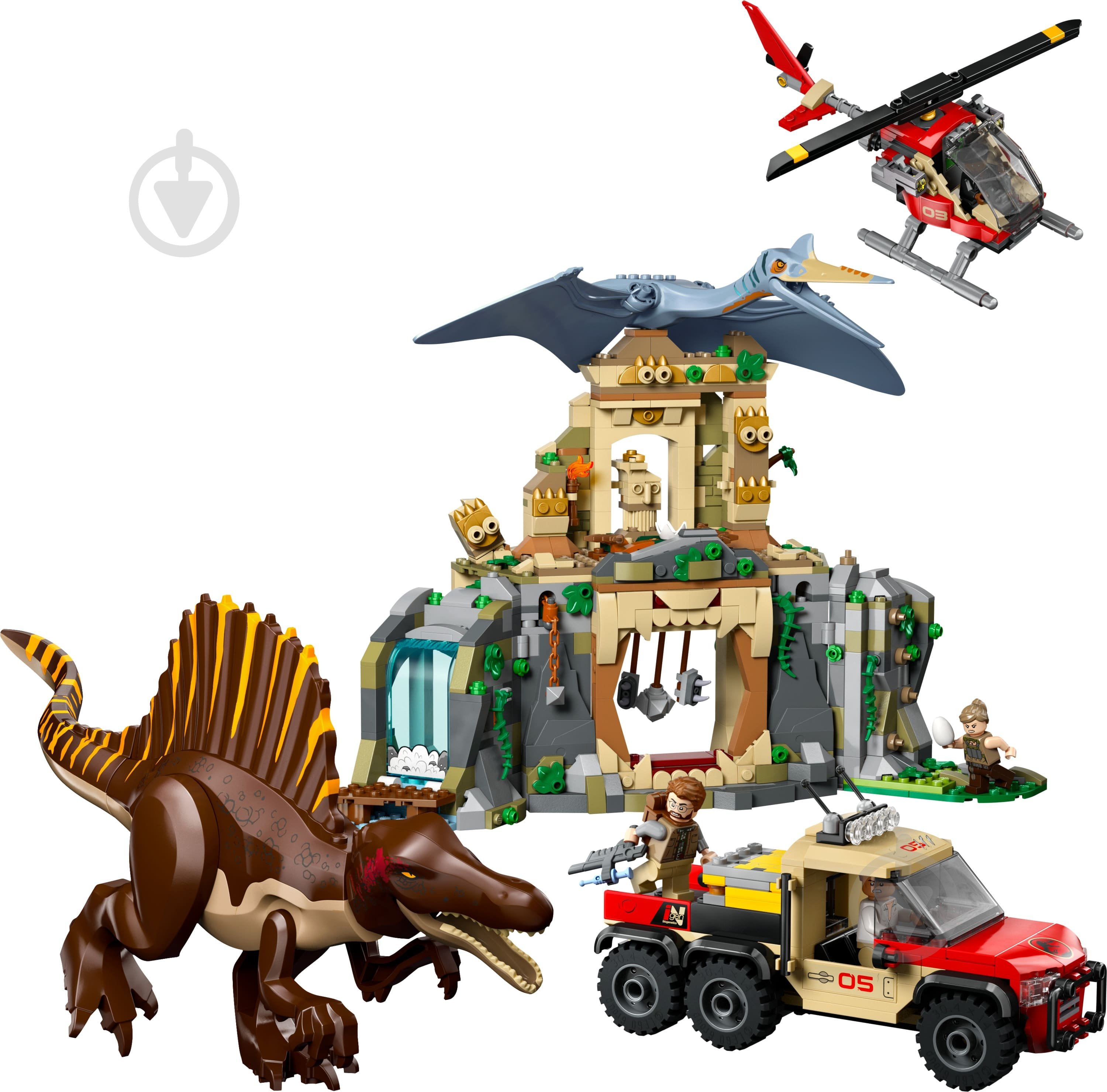 Конструктор LEGO Jurassic World Повітряна місія зі спинозавром і кетцалькоатлем 76976 - фото 3