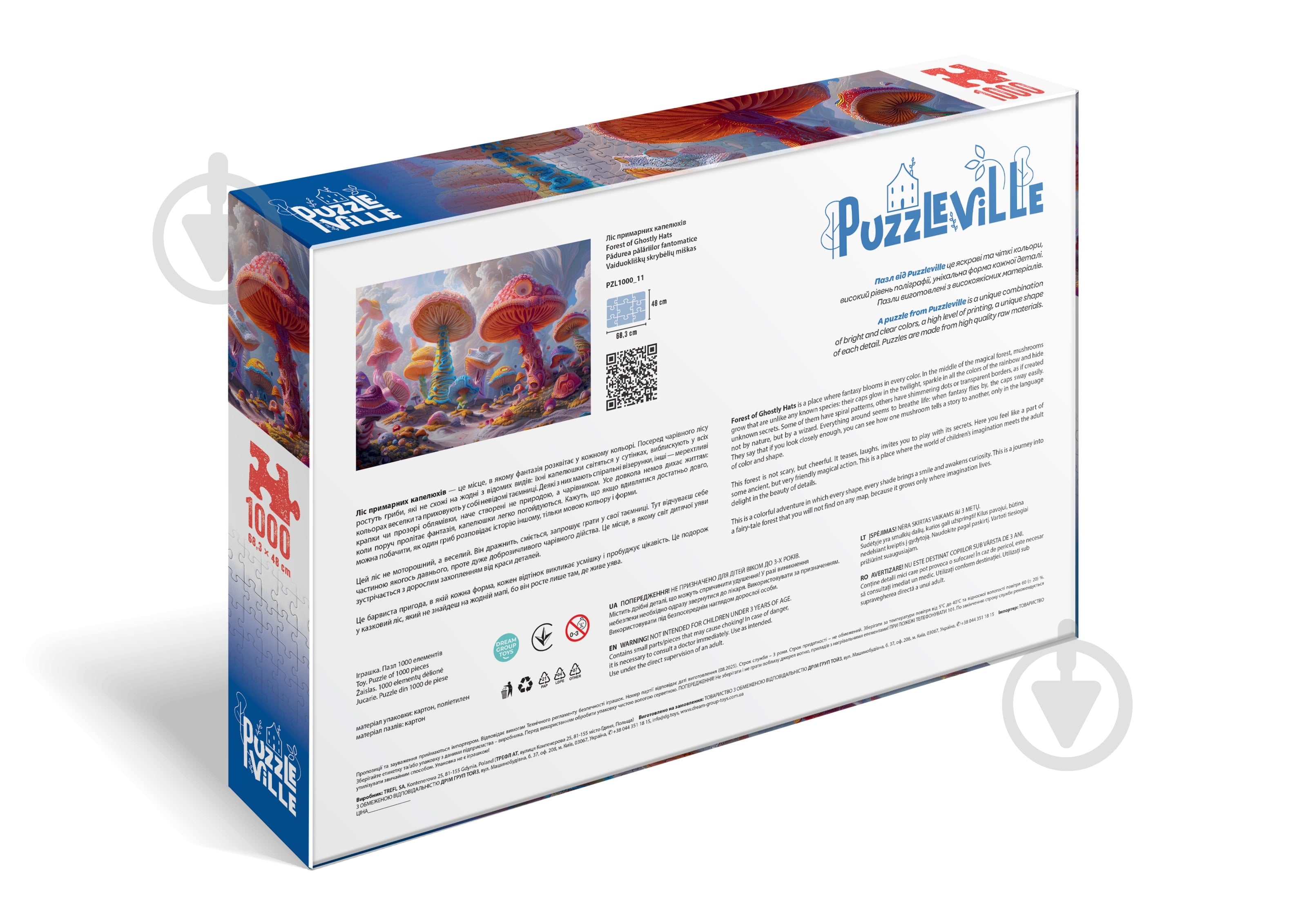 ᐉ Пазл PUZZLEVILLE Ліс примарних капелюхів 1000 елементів