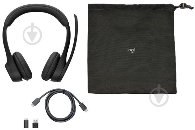 Наушники Logitech Zone 305 Wireless black (981-001451) - фото 8