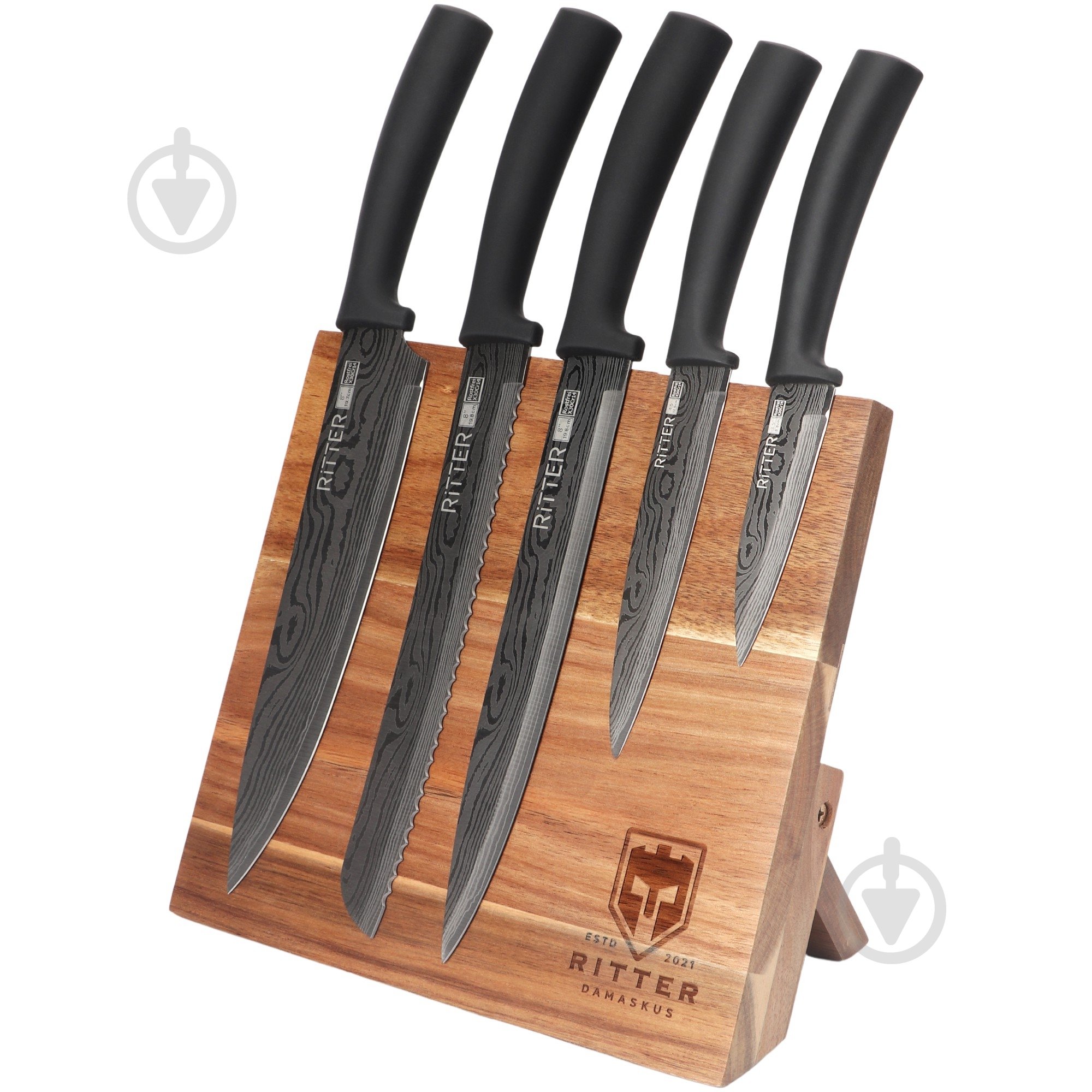Набор ножей Ritter на подставке 5 предметов 29-305-025 - фото 1