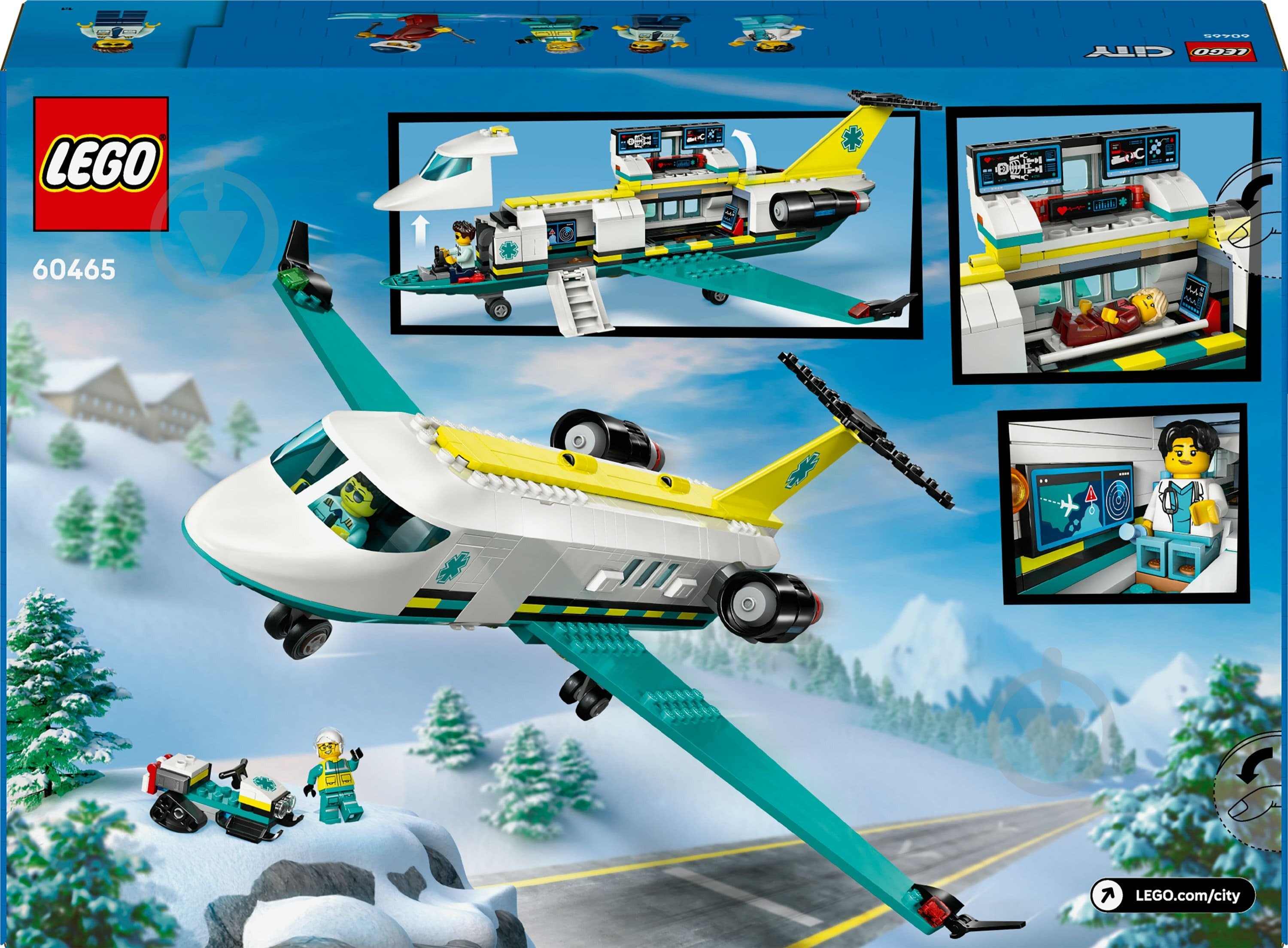 Конструктор LEGO City Літак швидкої медичної допомоги 60465 - фото 2