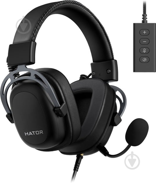 Наушники Hator Hypergang 2 USB 7.1 titanium (HTA-945) - фото 1 Наушники Hator Hypergang 2 USB 7.1 titanium (HTA-945) - фото 1