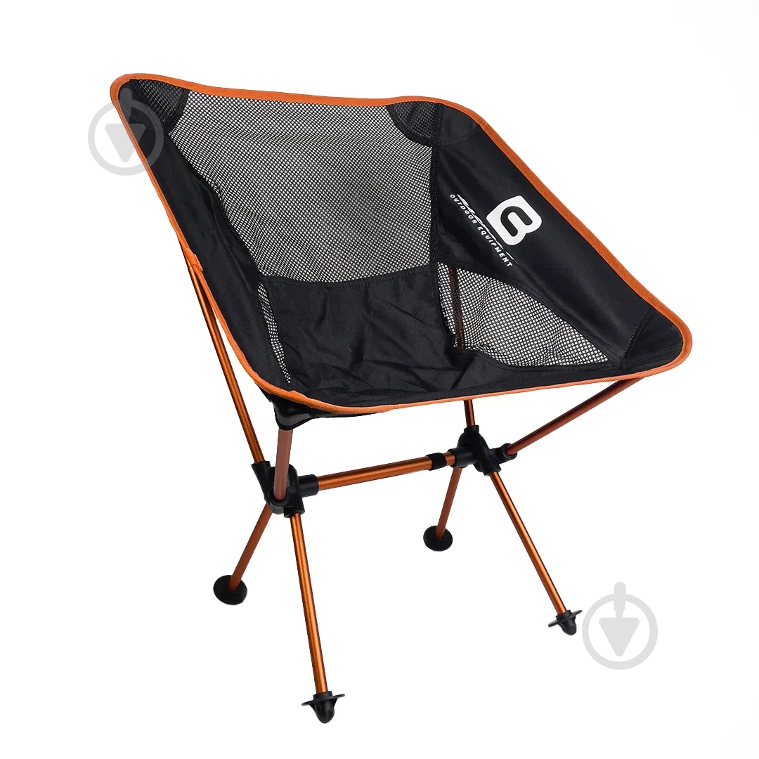 Кресло раскладное BaseCamp BCP 10306 Compact черный с оранжевым - фото 1