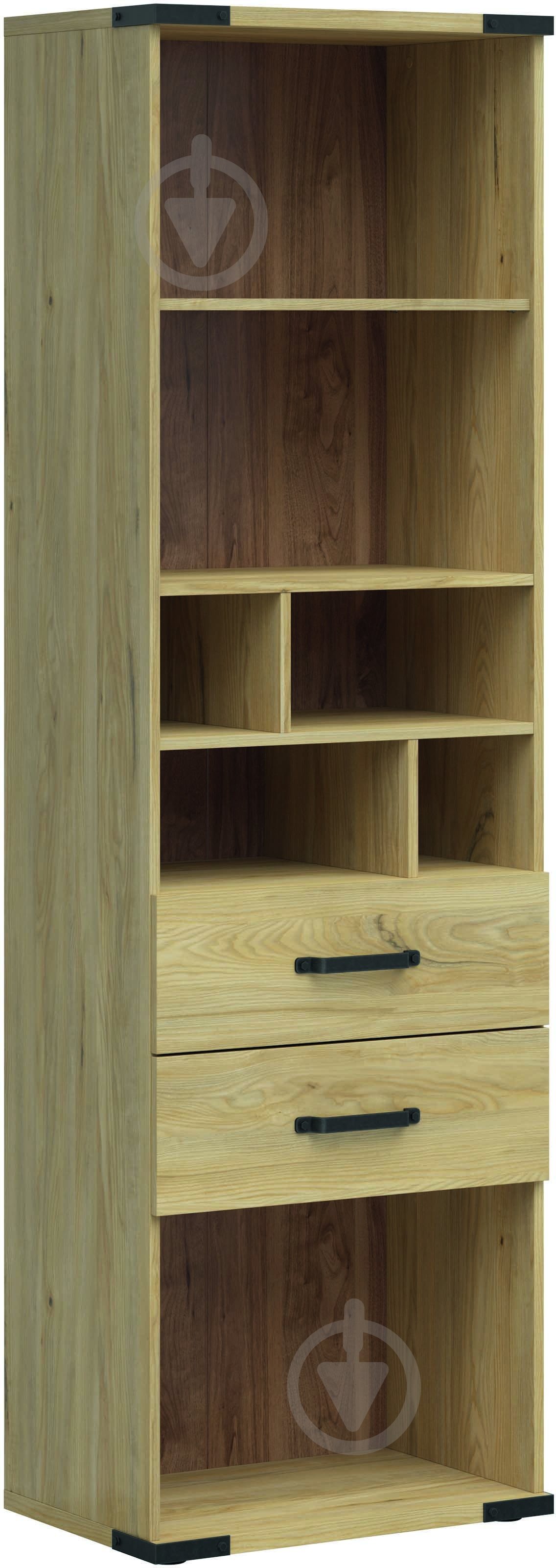 Стеллаж BRW Lara 1980х600х400 мм ясень белорусский (S463-REG2S-JBE) - фото 2 Стеллаж BRW Lara 1980х600х400 мм ясень белорусский (S463-REG2S-JBE) - фото 2