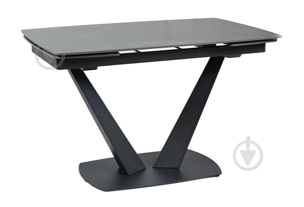 Стол обеденный Prestol Саймон 1200(1800)x800x750мм черный/черный - фото 1