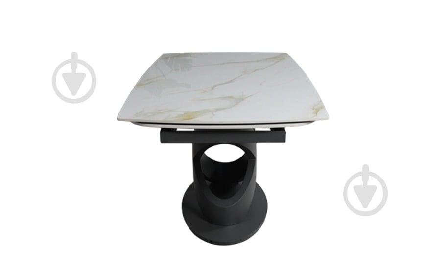 Стол обеденный Prestol Ричмонд 1600(2400)x900x750мм молочный/графит - фото 4