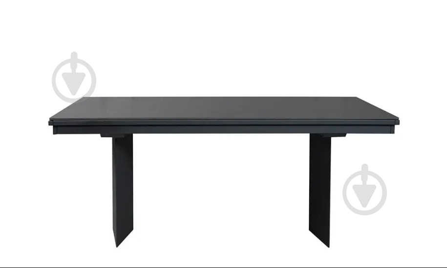 Стол обеденный Prestol Лео 1800(2960)x900x750мм черный/графит - фото 2