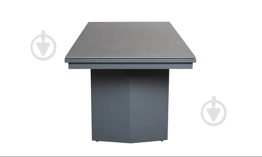 Стол обеденный Prestol Лео 1800(2960)x900x750мм черный/графит - фото 3