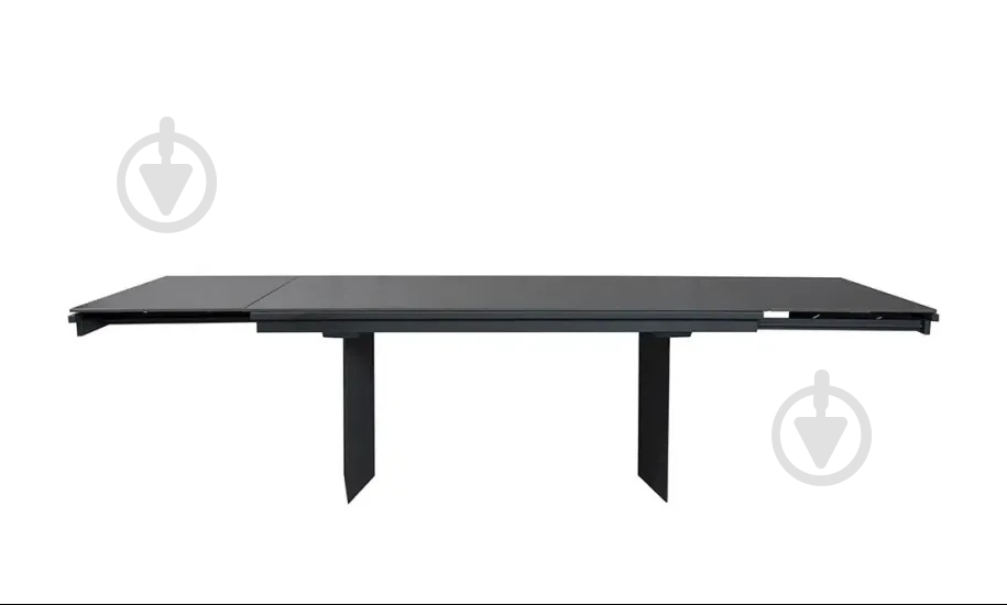 Стол обеденный Prestol Лео 1800(2960)x900x750мм черный/графит - фото 5