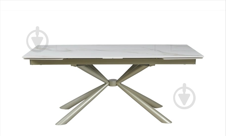 Стол обеденный Prestol Рим 1800(2600)x900x750мм белый/шампань - фото 2