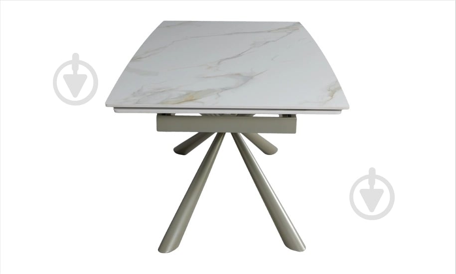 Стол обеденный Prestol Рим 1800(2600)x900x750мм белый/шампань - фото 3