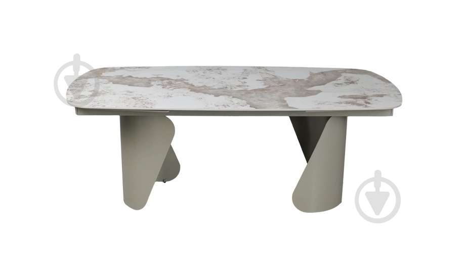 Стол обеденный Prestol Опера 2000(3000)x1000x750мм бежевый/бежевый - фото 2