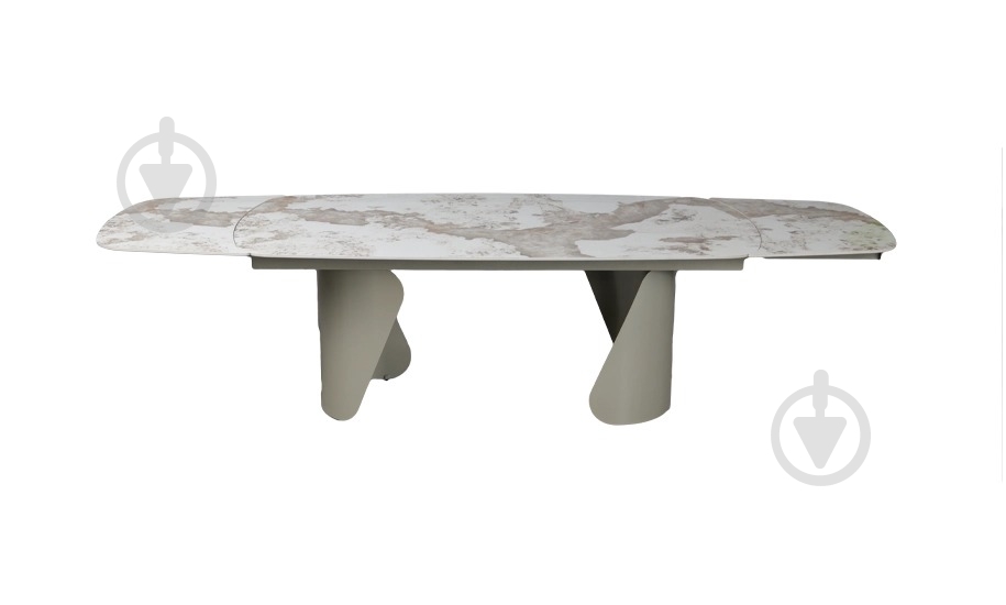 Стол обеденный Prestol Опера 2000(3000)x1000x750мм бежевый/бежевый - фото 6