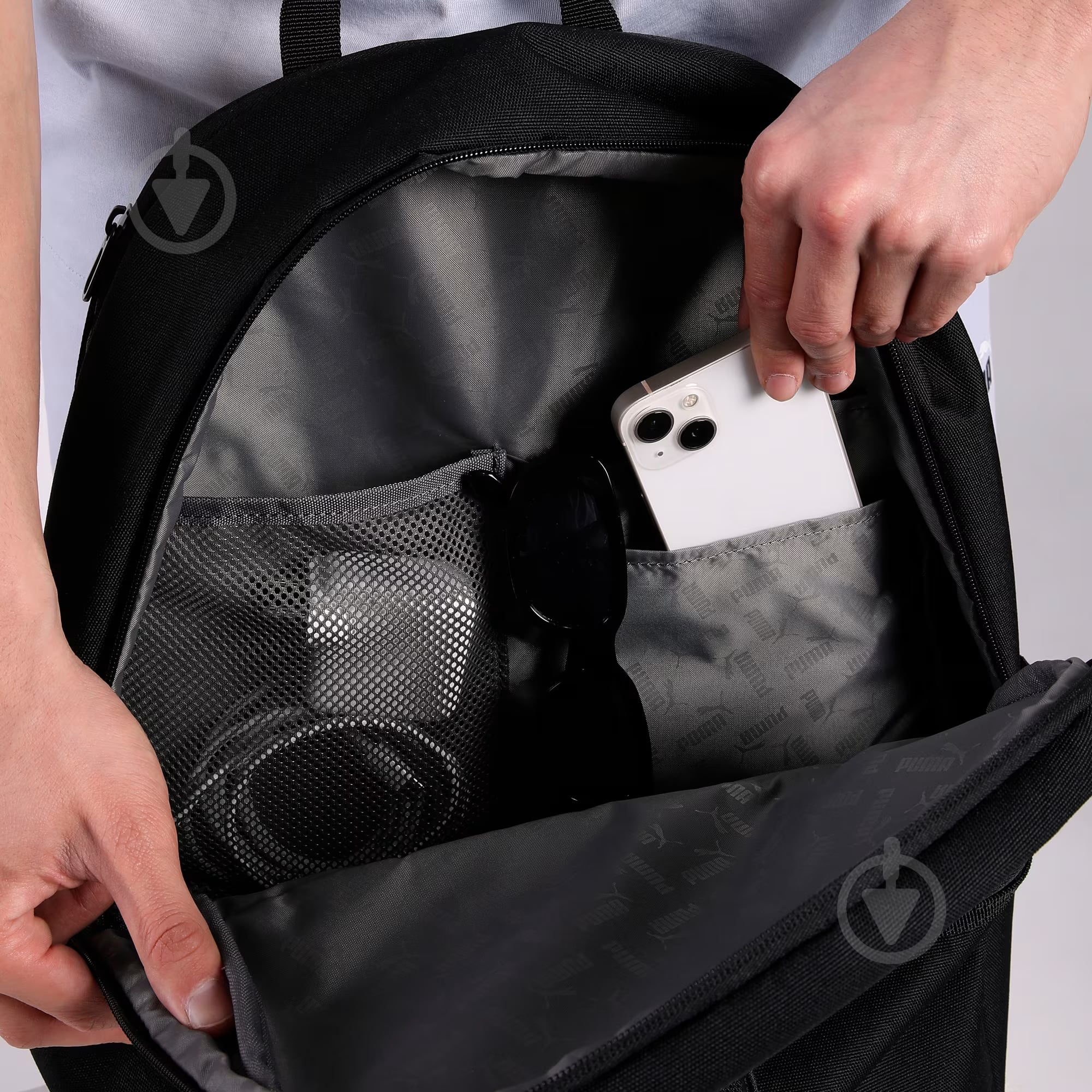 Рюкзак Puma ESSENTIALS Large Backpack 09112601 24 л чорний - фото 5