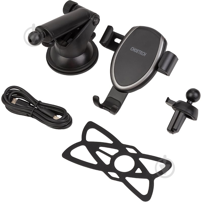 Держатель для телефона с функцией беспроводной зарядки 10 W Choetech - фото 4