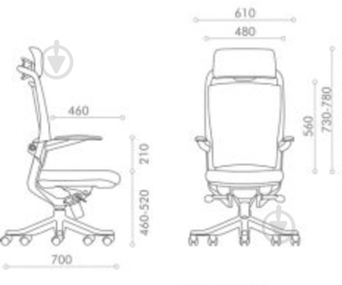 Кресло Office4You Fulkrum Mesh & Fabric E0611 черный - фото 17 Кресло Office4You Fulkrum Mesh & Fabric E0611 черный - фото 17