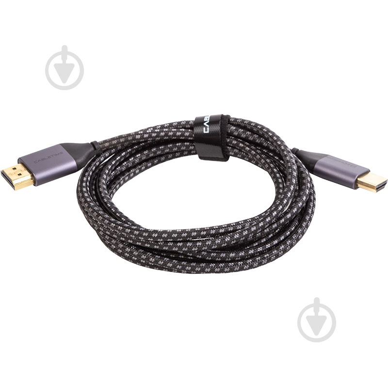 Кабель CableTime HDMI (M) - HDMI (M), 2.1V, 32AWG, 8K Ultra HD 2 м black (CA914654) - фото 1 Кабель CableTime HDMI (M) - HDMI (M), 2.1V, 32AWG, 8K Ultra HD 2 м black (CA914654) - фото 1