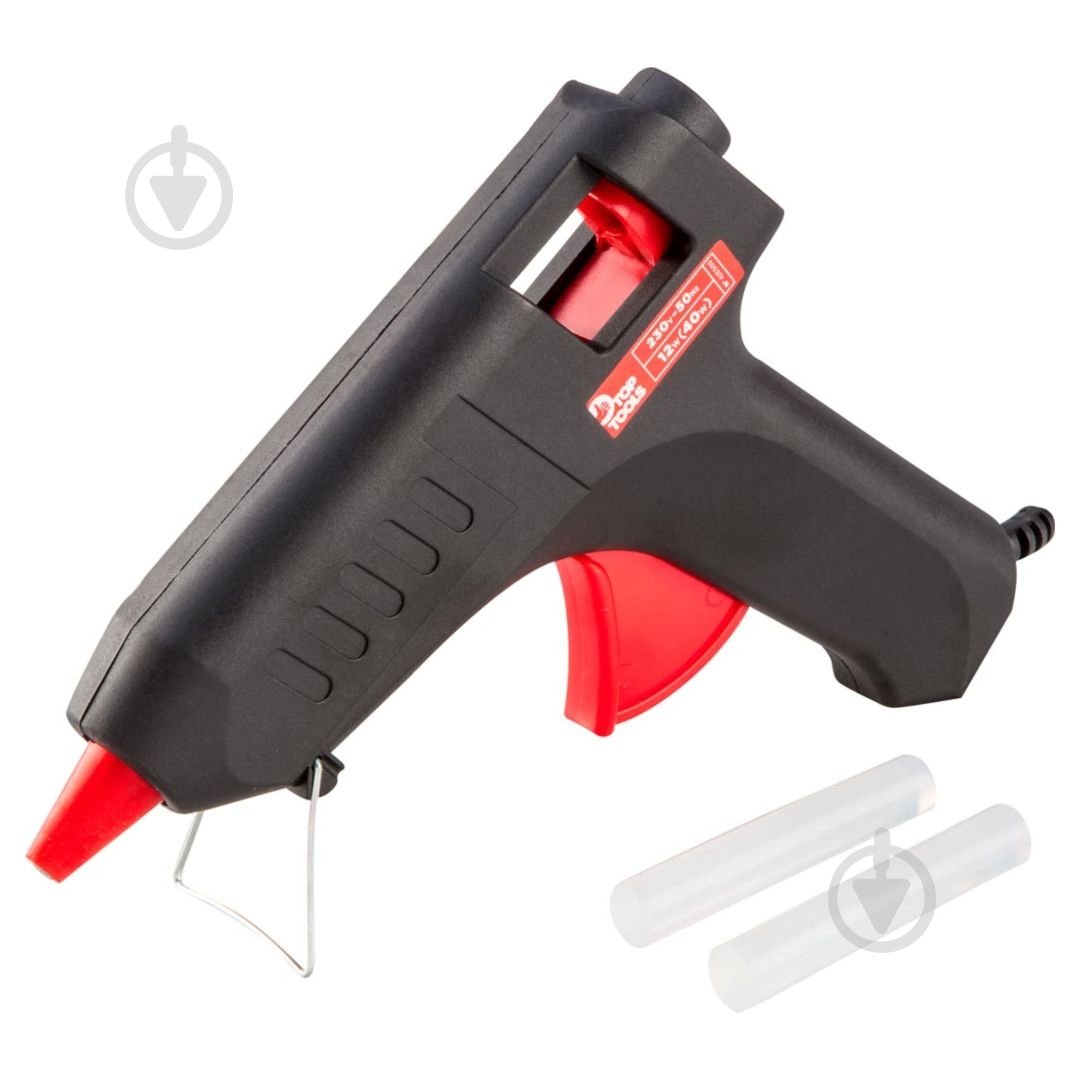 Пистолет клеевой Top Tools 11 мм 40 Вт 42Е500 - фото 1 Пистолет клеевой Top Tools 11 мм 40 Вт 42Е500 - фото 1