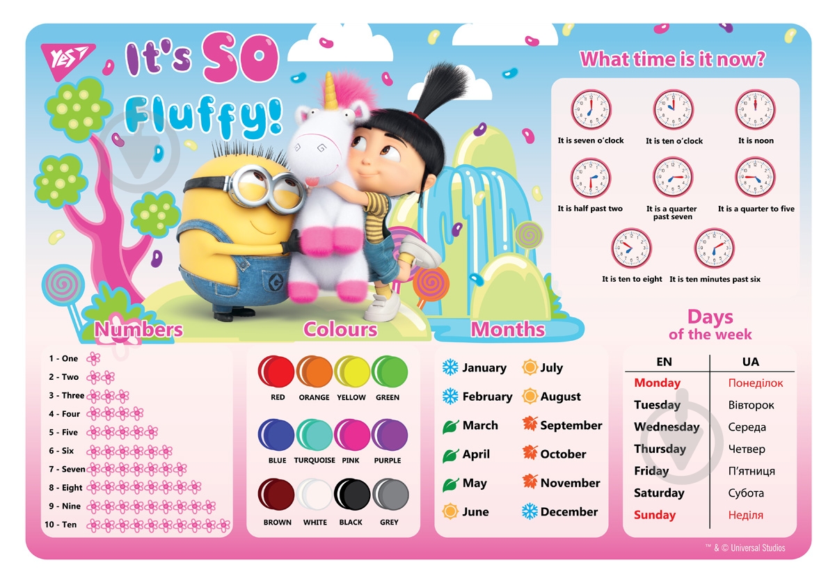 Подкладка настольная Minions Fluff 491659 YES - фото 1 Подкладка настольная Minions Fluff 491659 YES - фото 1