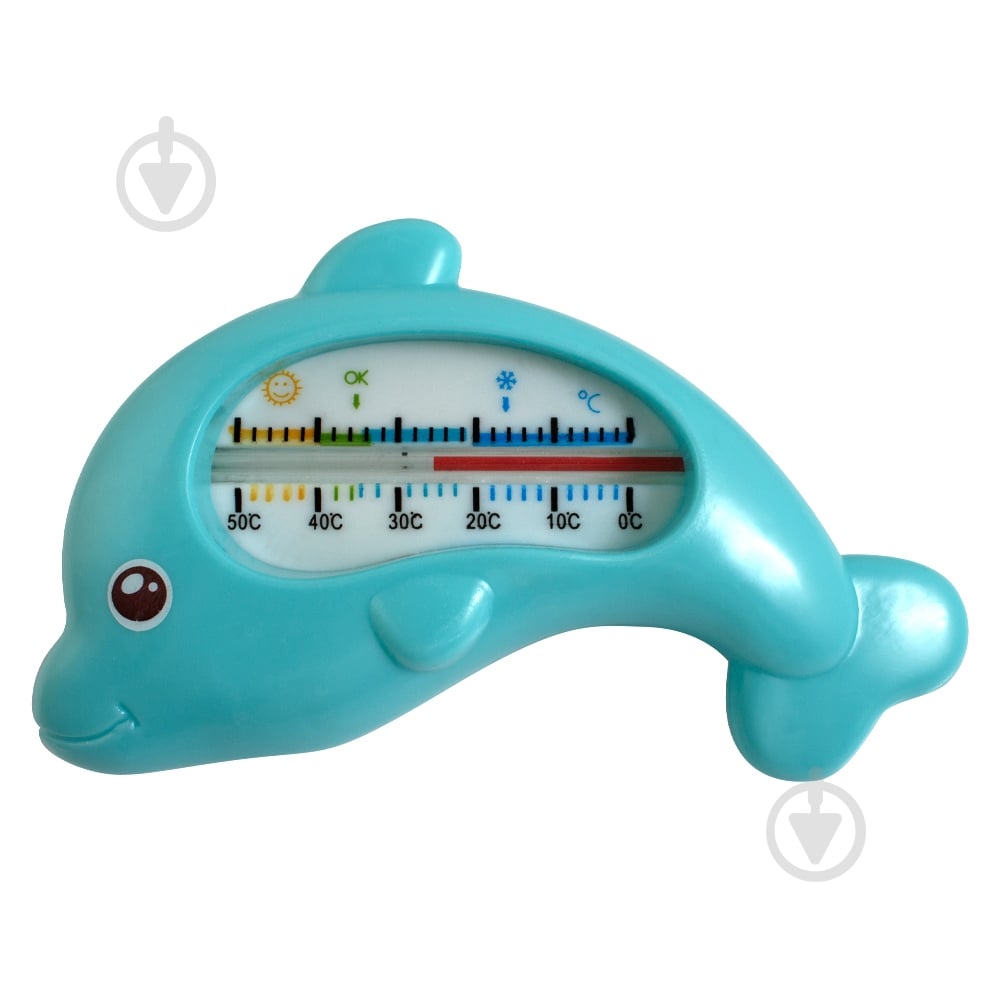 Термометр для води Arino Дельфін блакитний 67526 - фото 1