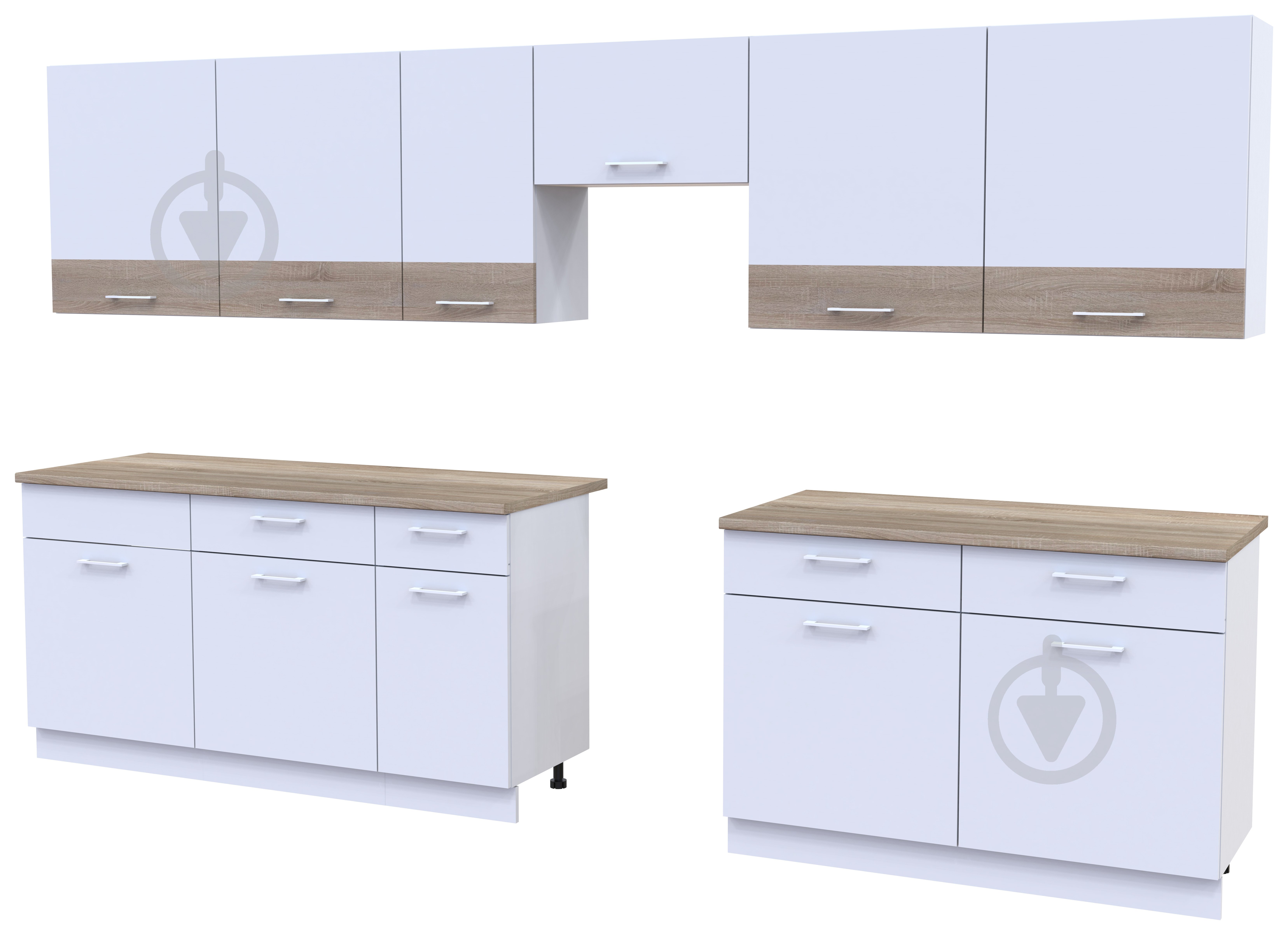 Кухня Doros Лея 3.4 м 3,4×3,4м білий/білий - фото 4 Кухня Doros Лея 3.4 м 3,4×3,4м білий/білий - фото 4