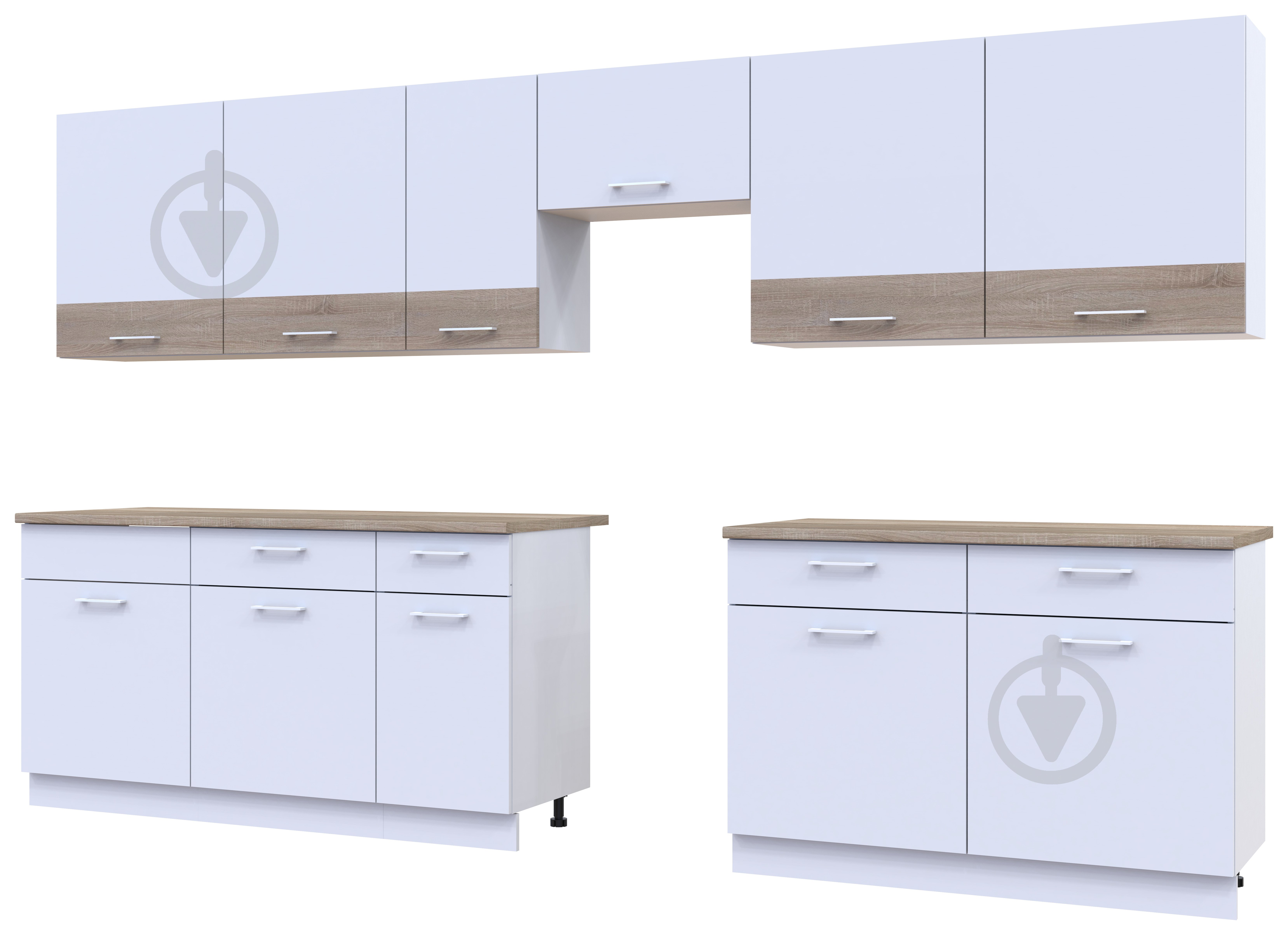 Кухня Doros Лея 3.4 м 3,4×3,4м білий/білий - фото 5 Кухня Doros Лея 3.4 м 3,4×3,4м білий/білий - фото 5