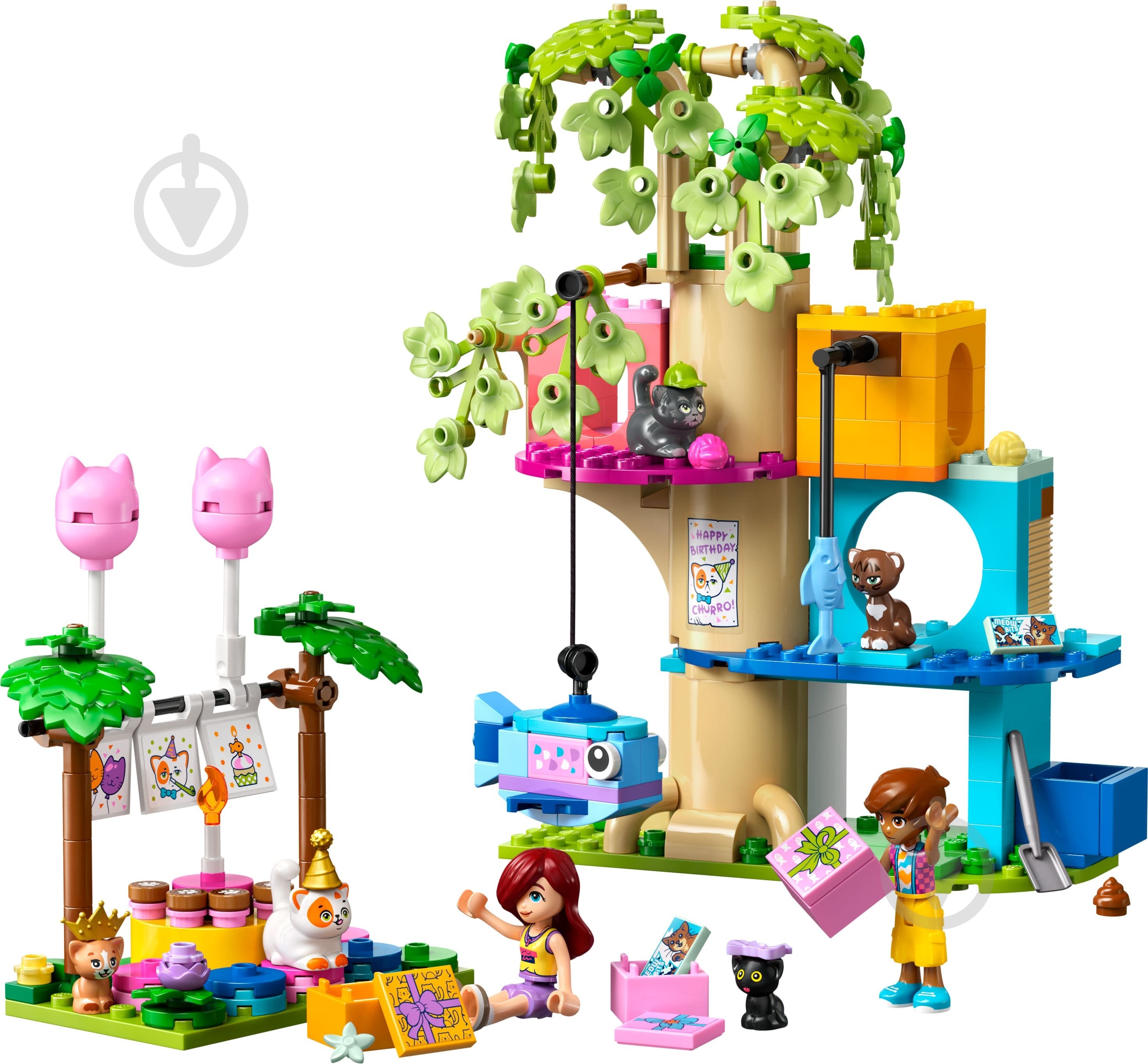 Конструктор LEGO Friends День народження кота і будинок на дереві 42666 - фото 3
