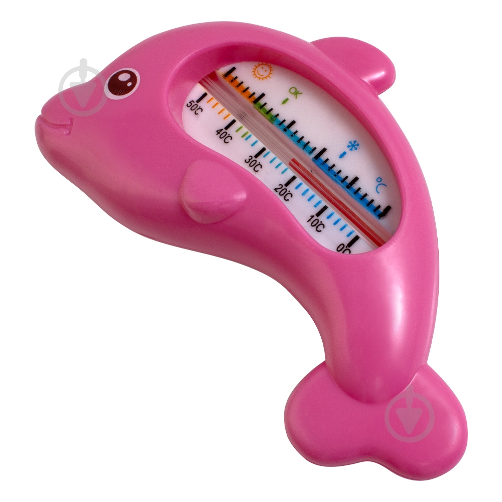 Термометр для воды Arino Дельфин розовый 67527 - фото 2