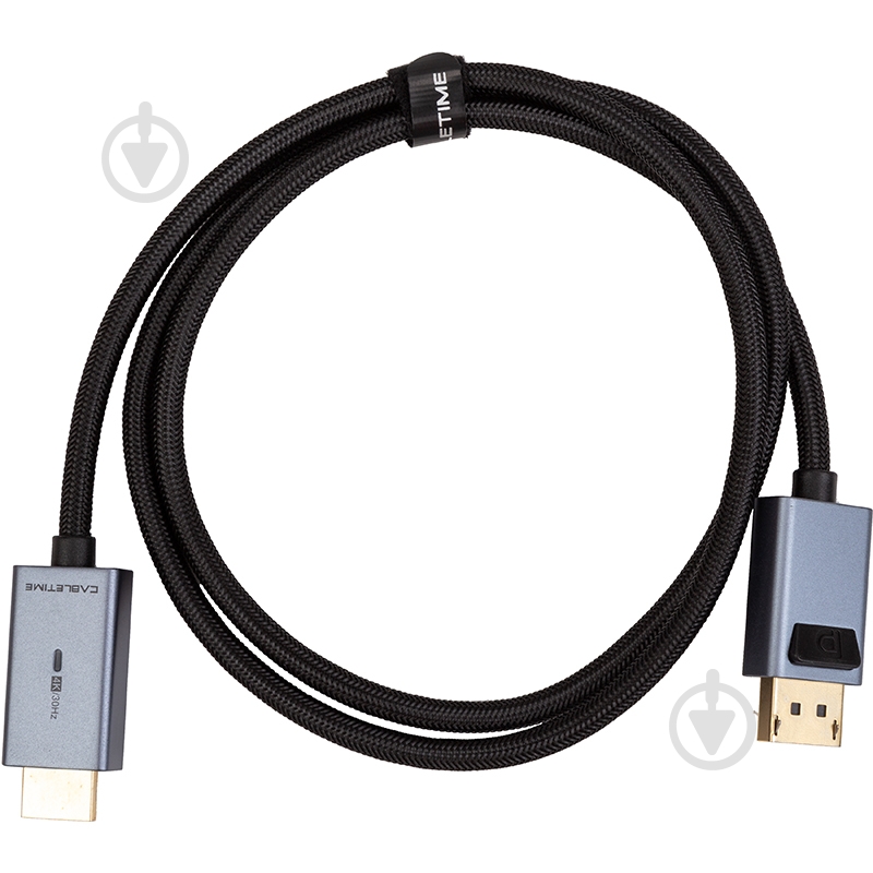 Кабель CableTime DisplayPort - HDMI, 4K/30Hz 1 м black (CA914609) - фото 1 Кабель CableTime DisplayPort - HDMI, 4K/30Hz 1 м black (CA914609) - фото 1