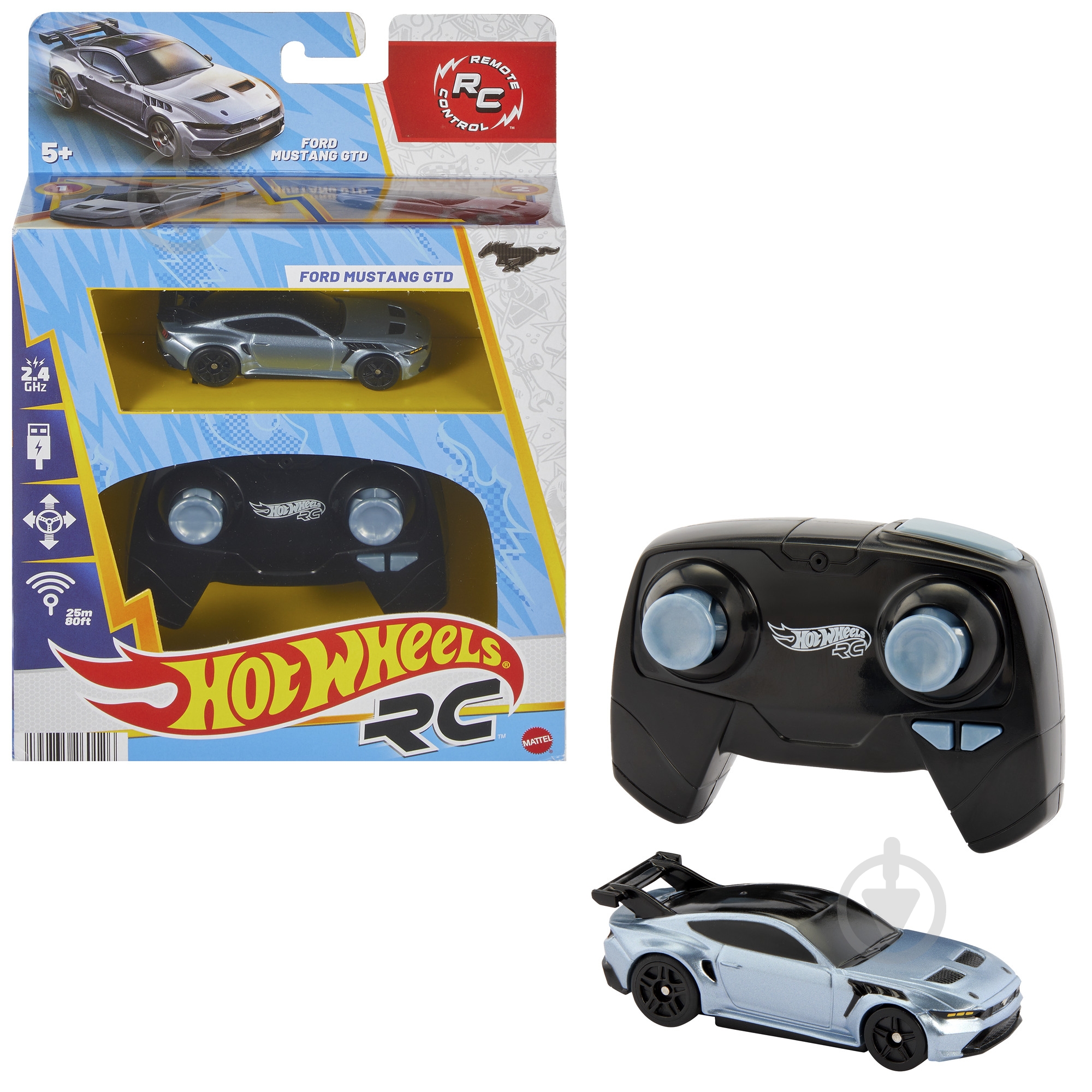 Машинка Hot Wheels Ford Mustang GTD 1:64 JBH04 - фото 6 Машинка Hot Wheels Ford Mustang GTD 1:64 JBH04 - фото 6