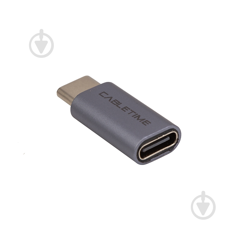 Адаптер CableTime OTG USB 3.0 Type-C (M) - USB Type-C (F) CA913718 grey (CA913718) - фото 2 Адаптер CableTime OTG USB 3.0 Type-C (M) - USB Type-C (F) CA913718 grey (CA913718) - фото 2