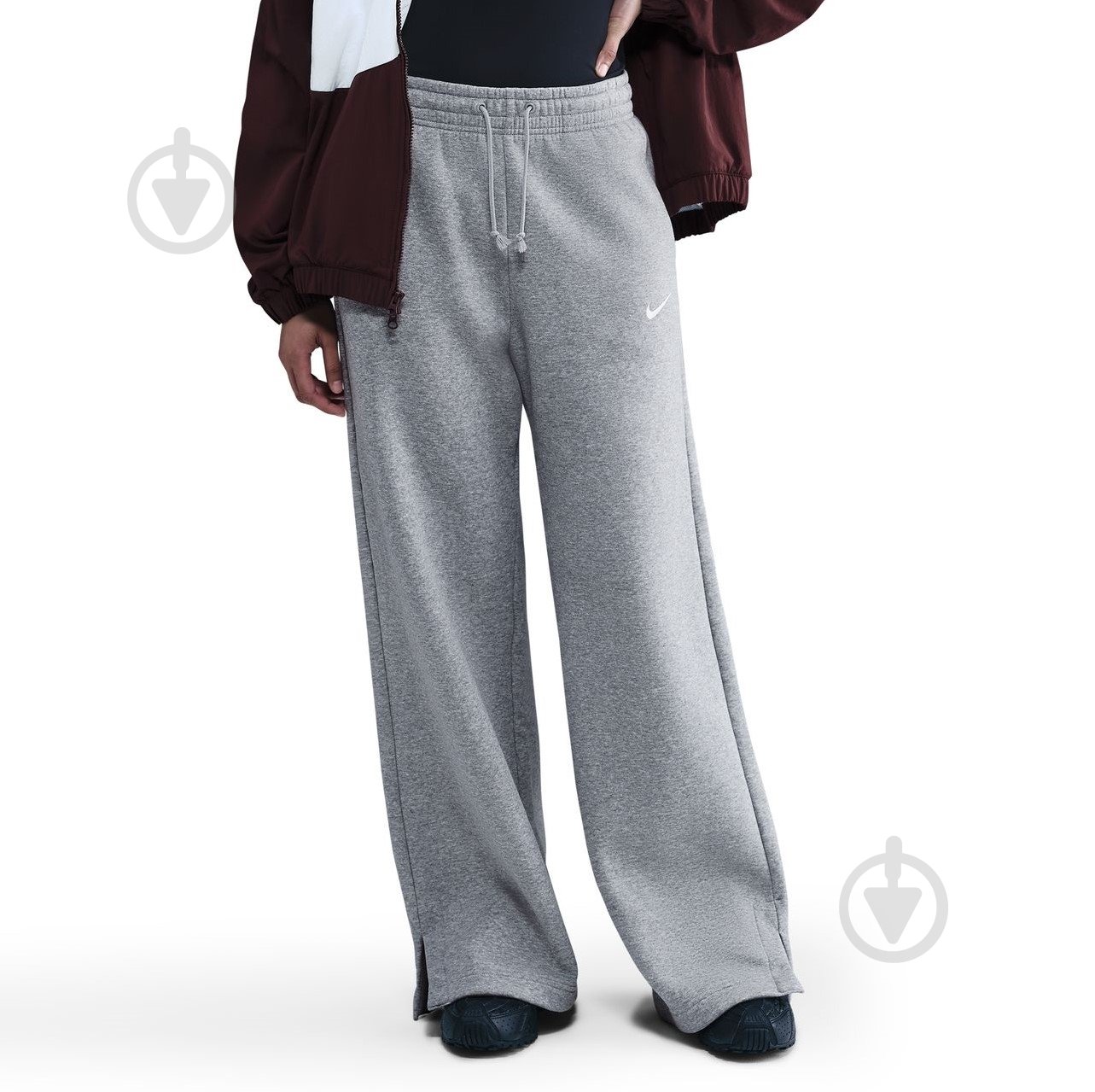 Штани Nike W NSW PHNX FLC HR PANT WIDE 2 IH1011-063 р. XS сірий - фото 1