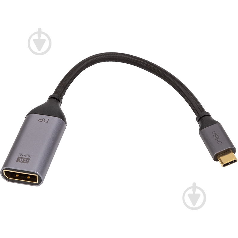 Адаптер CableTime USB-C (M) - DisplayPort (F) CA913671 0,1 м grey (CA913671) - фото 2 Адаптер CableTime USB-C (M) - DisplayPort (F) CA913671 0,1 м grey (CA913671) - фото 2
