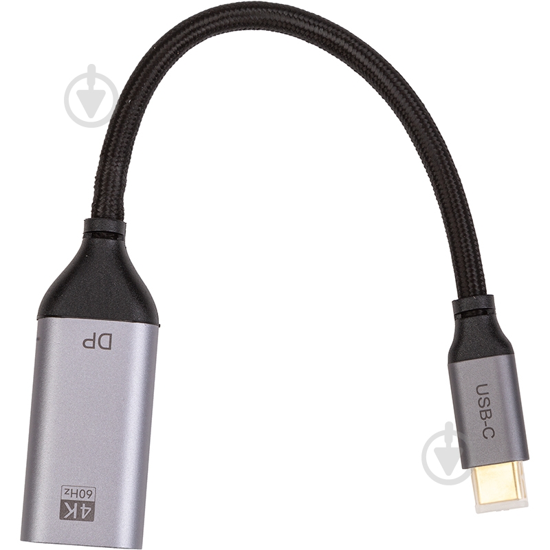 Адаптер CableTime USB-C (M) - DisplayPort (F) CA913671 0,1 м grey (CA913671) - фото 1 Адаптер CableTime USB-C (M) - DisplayPort (F) CA913671 0,1 м grey (CA913671) - фото 1