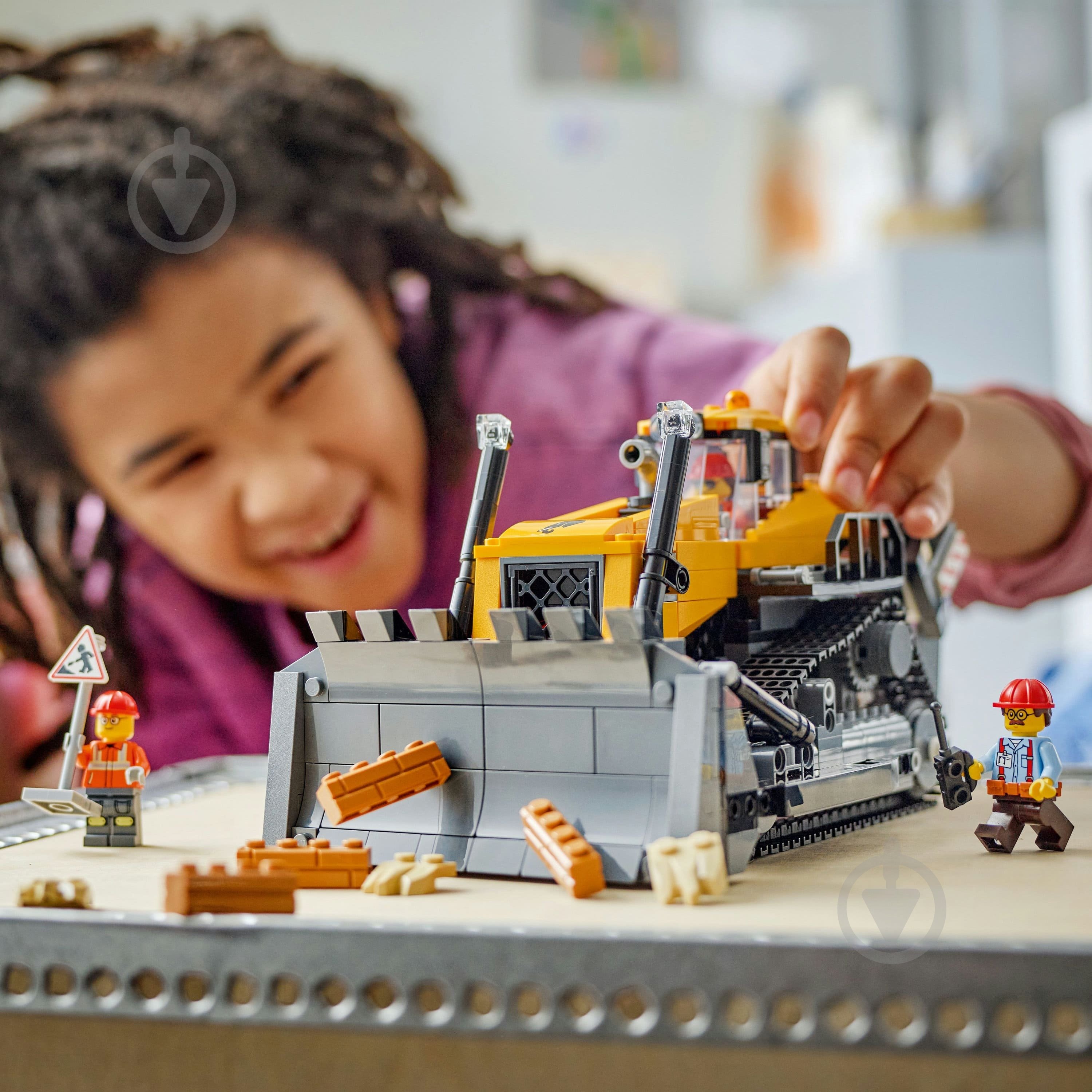 Конструктор LEGO City Жовтий бульдозер 60466 - фото 4