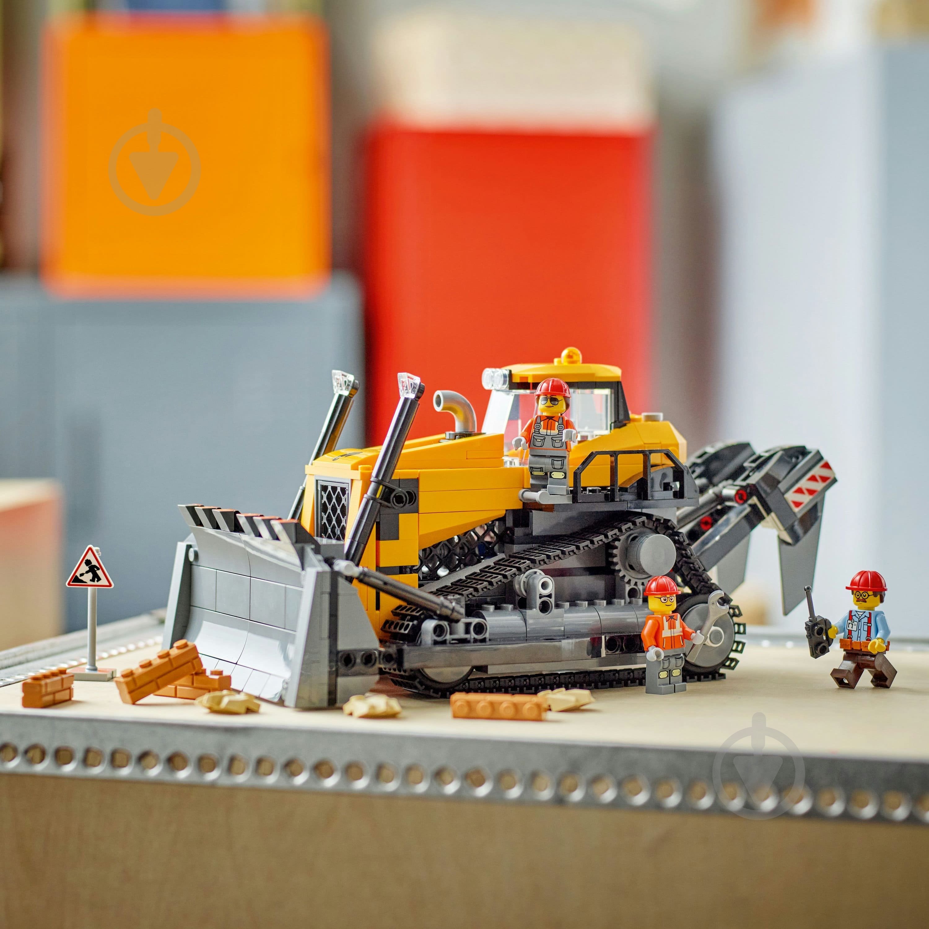 Конструктор LEGO City Жовтий бульдозер 60466 - фото 6