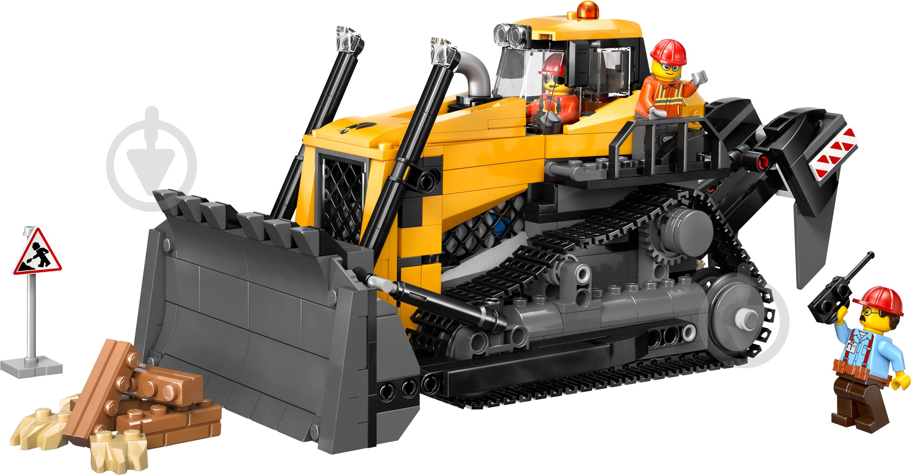 Конструктор LEGO City Жовтий бульдозер 60466 - фото 3