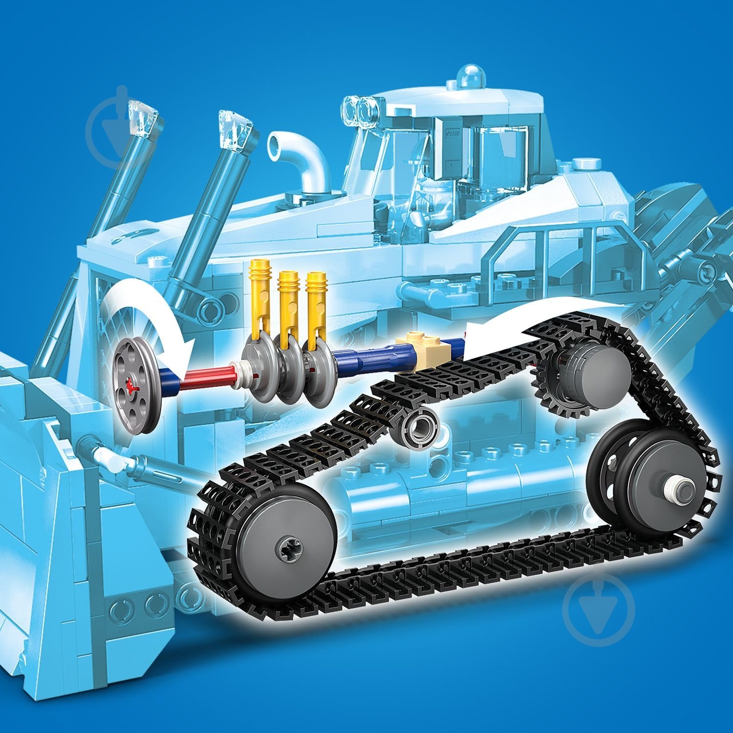 Конструктор LEGO City Жовтий бульдозер 60466 - фото 8